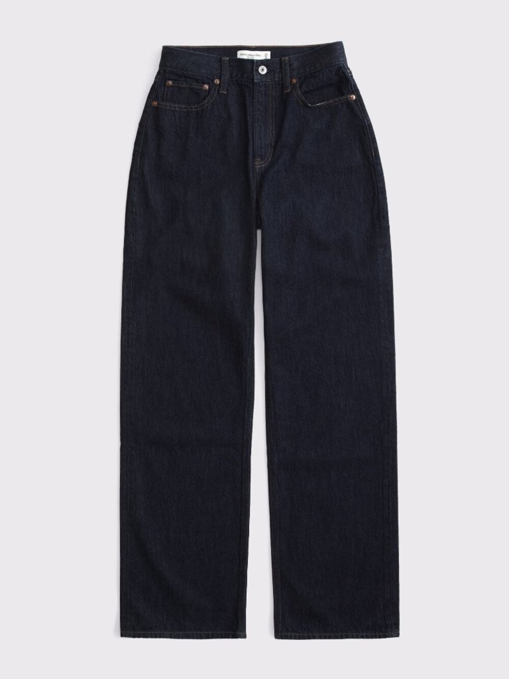 ABERCROMBIE & FITCH high rise the loose jeans in dark rinse (sz26)